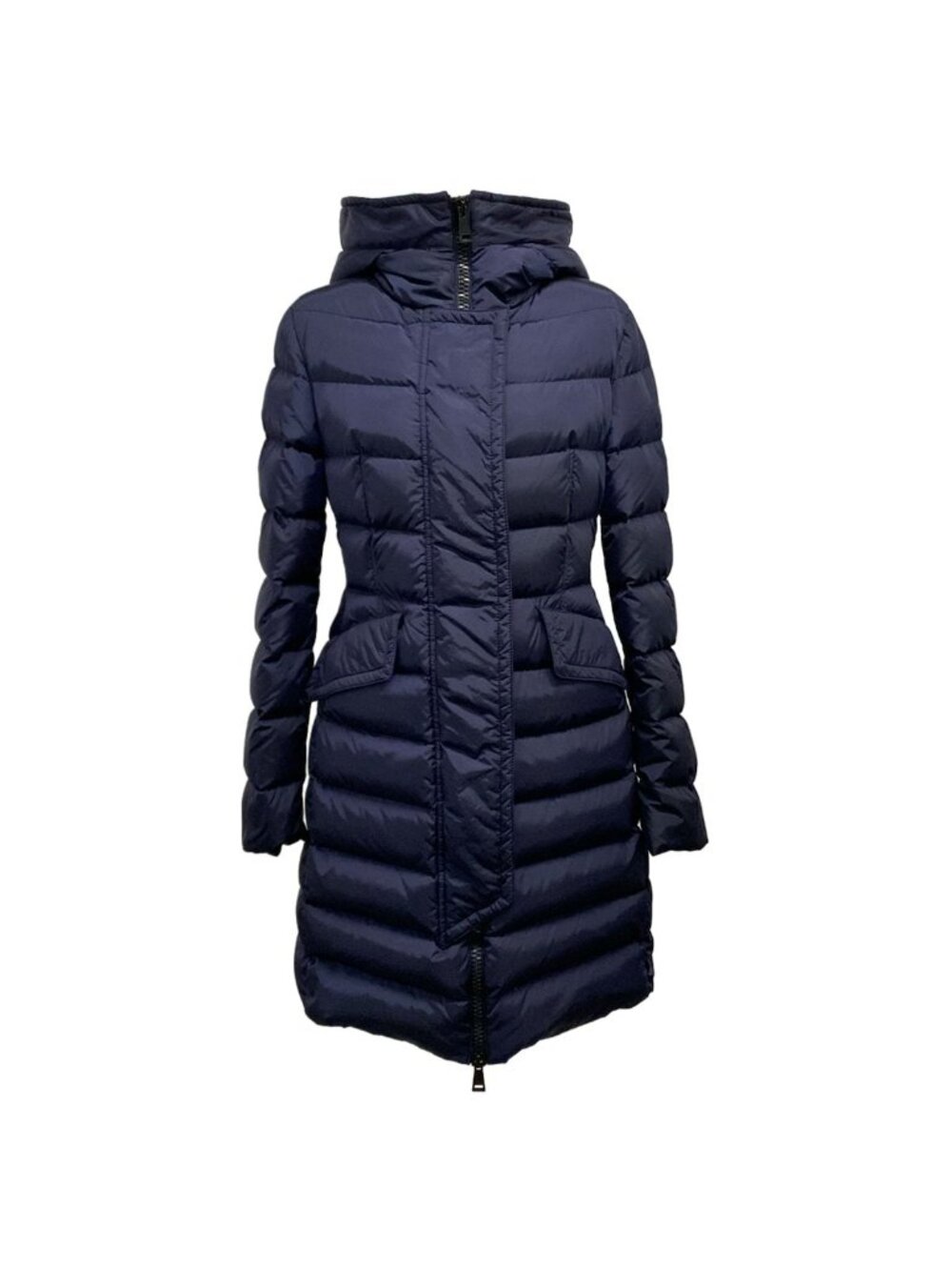 Moncler Down Coat XS Grive Navy Long Sleeve